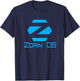 Linux Zorin OS with Blue Tagline and Logo Open Source Os T-Shirt - T-Shirt | Navy