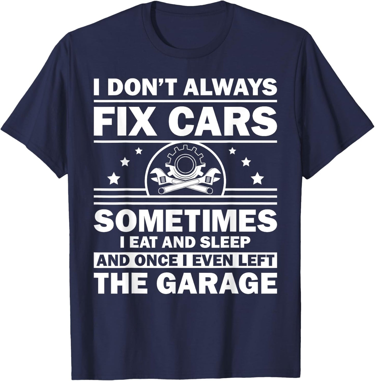 Funny Car Mechanic Design Automobile Mechanic Garage T-Shirt - T-Shirt | Navy