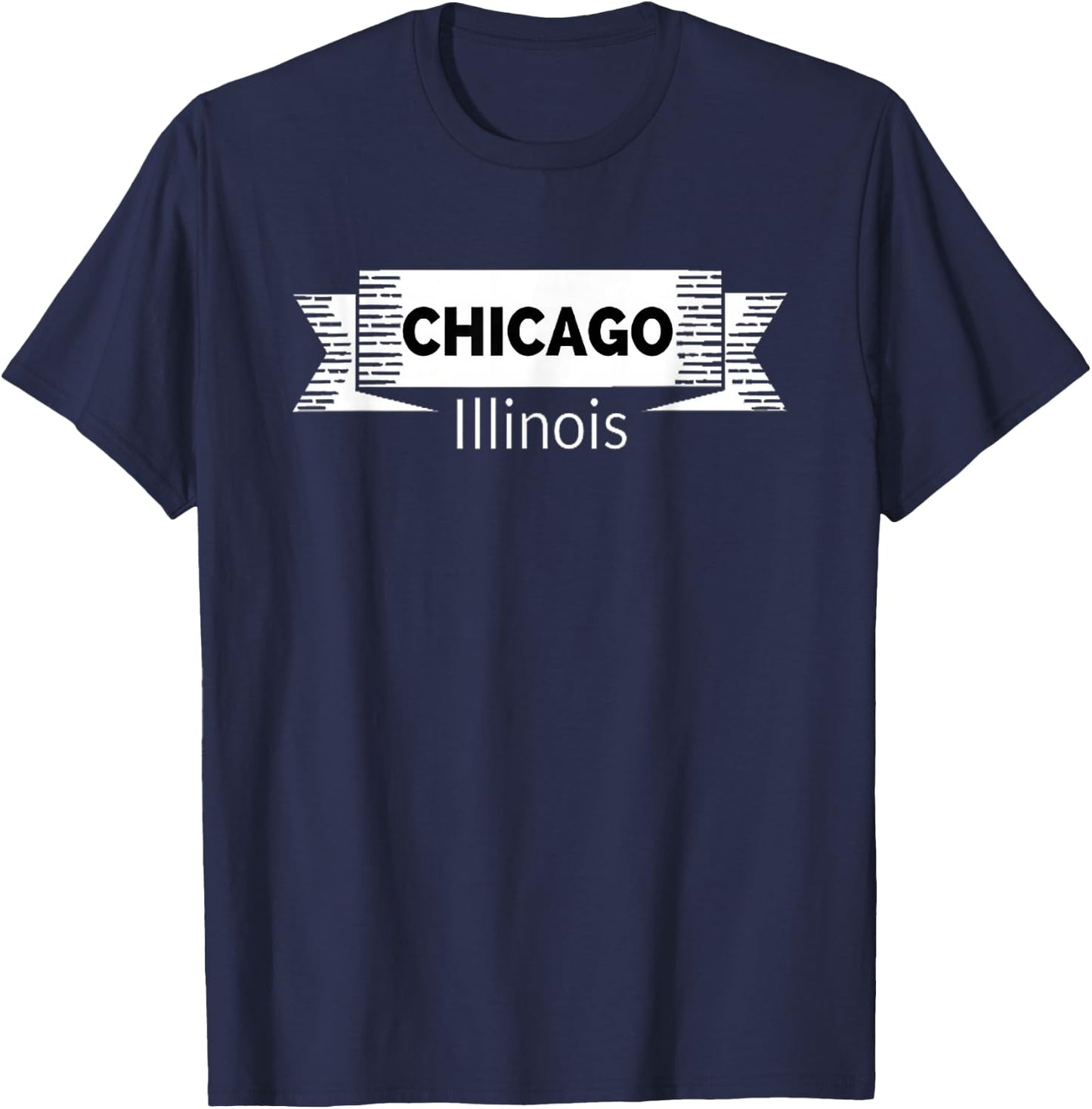 Vintage Chicago Illinois State Souvenir Pride , Women T-Shirt - T-Shirt | Navy