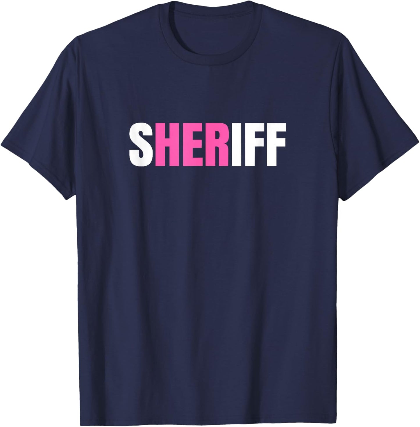 Sheriff Female Law Enforcement T-Shirt - T-Shirt | Navy