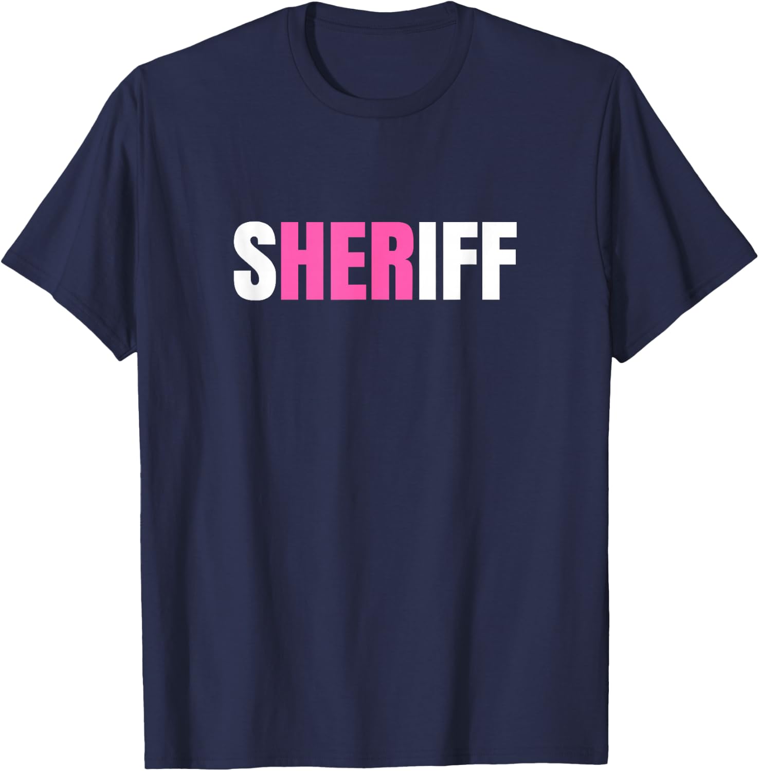 Sheriff Female Law Enforcement T-Shirt - T-Shirt | Navy
