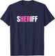 Sheriff Female Law Enforcement T-Shirt - T-Shirt | Navy