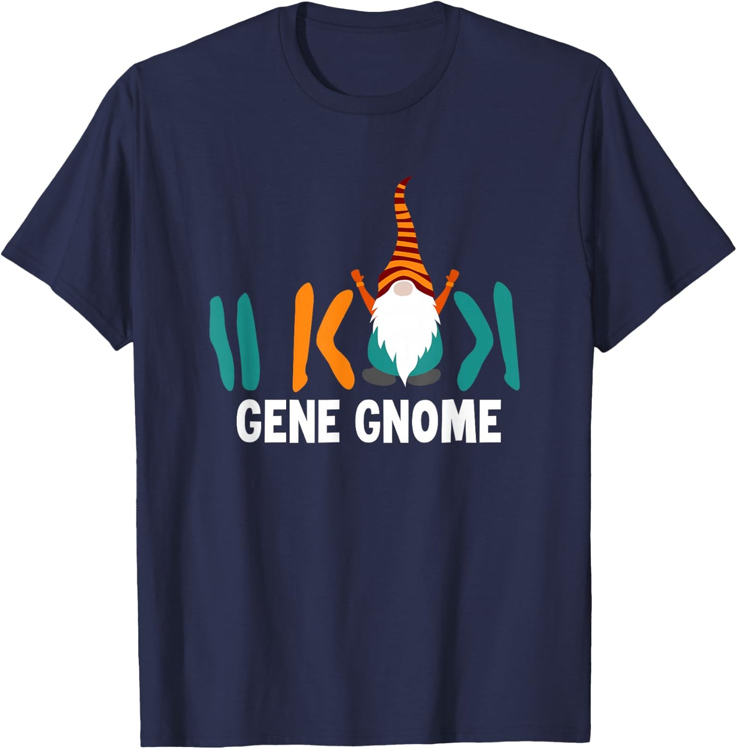 Science Funny Gene Gnome T-Shirt - T-Shirt | Navy