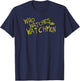 DC Comics Watchmen Who Watches Adult , Black, Small T-Shirt - T-Shirt | Navy