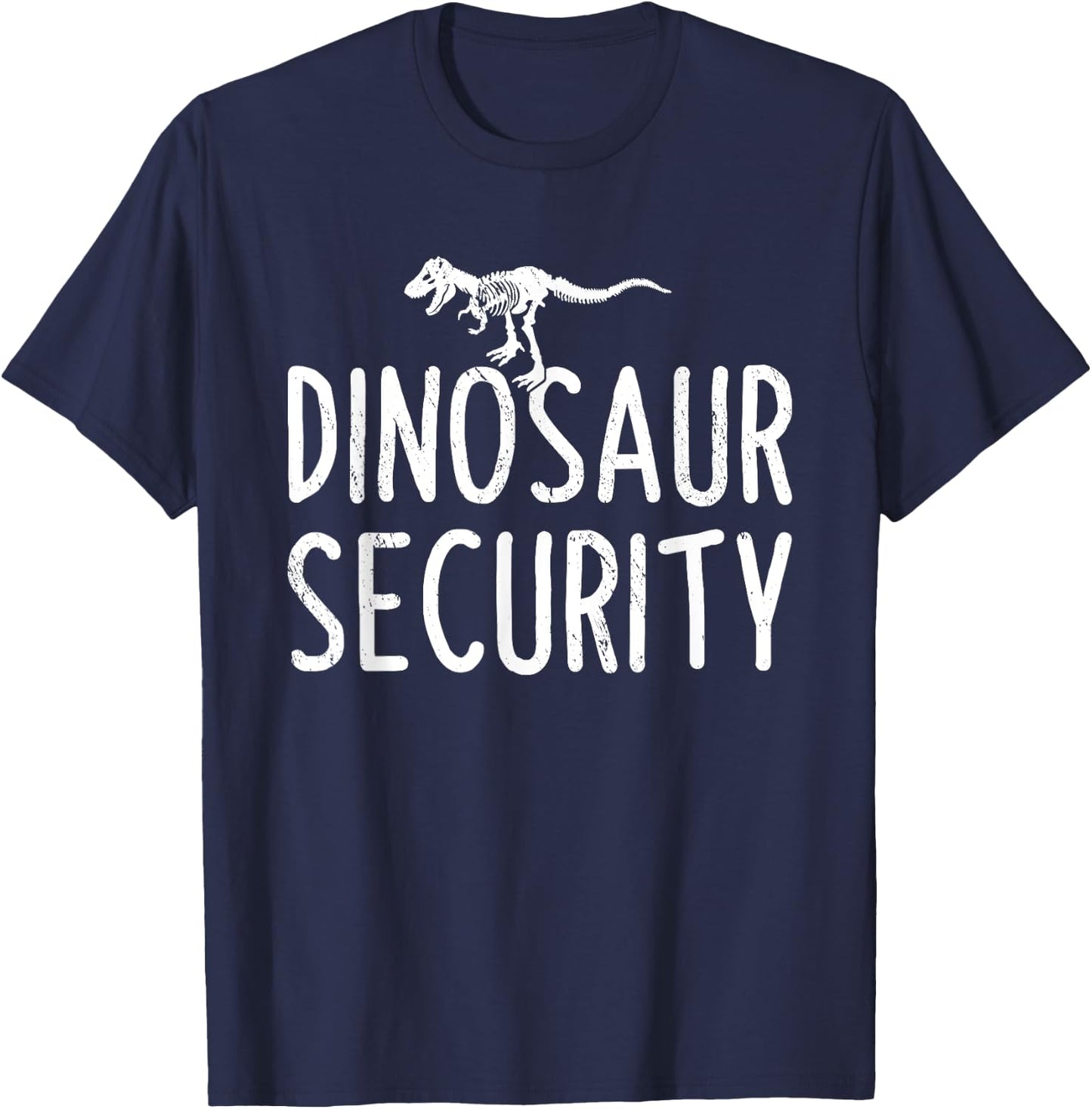 Dinosaur Security Funny Halloween Dino Species Dinosaur T-Shirt - T-Shirt | Navy