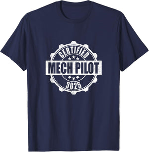 Certified Mech Pilot T-Shirt - T-Shirt | Navy