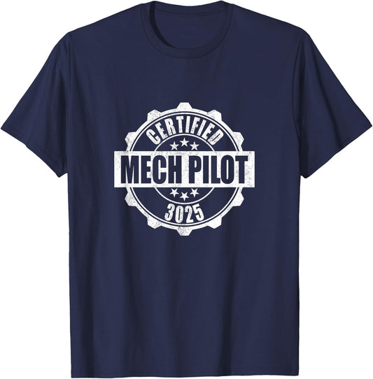 Certified Mech Pilot T-Shirt - T-Shirt | Navy