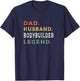Dad Husband Bodybuilder Legend | Workout Shirts T-Shirt - T-Shirt | Navy