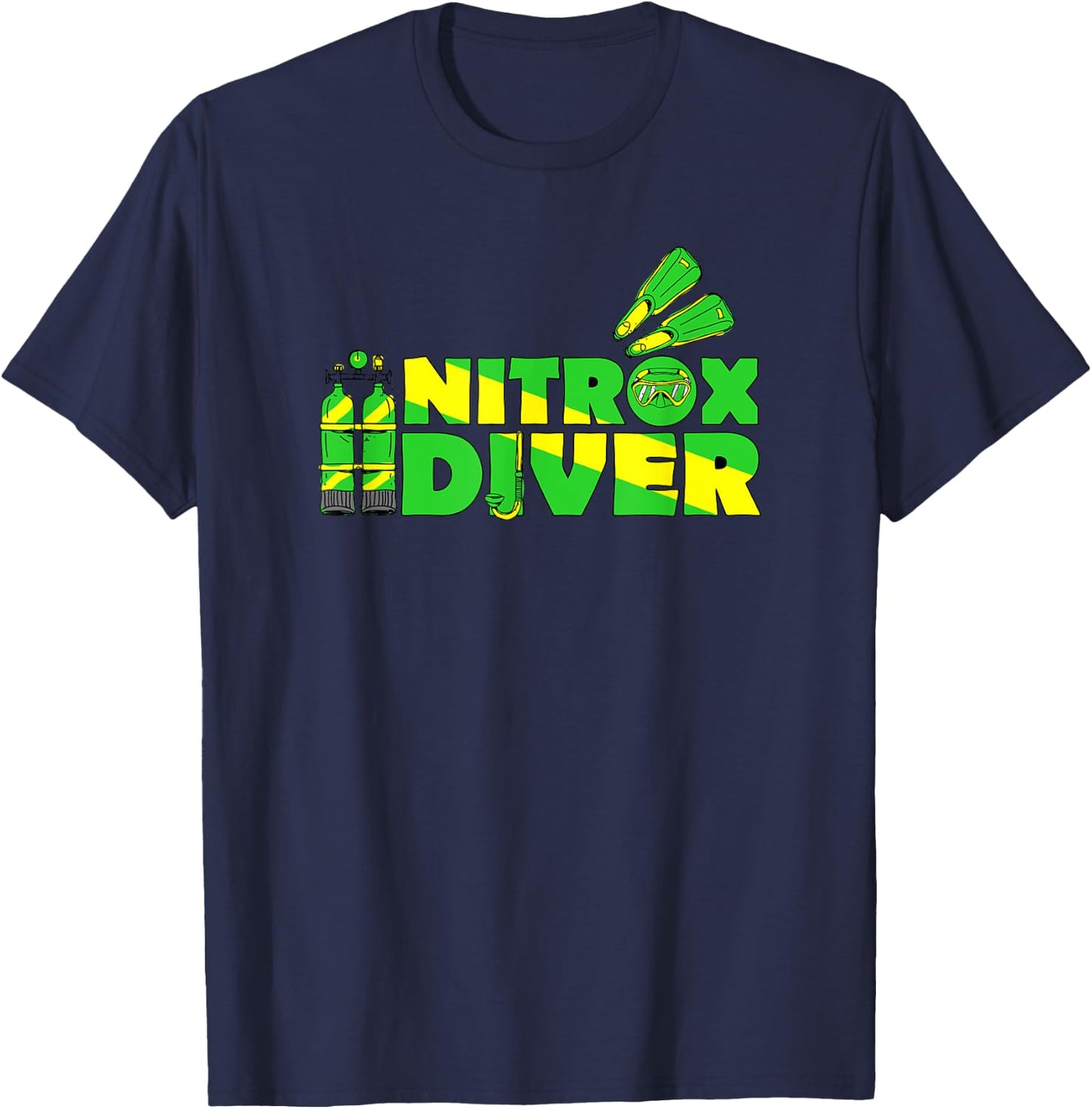Nitrox Diver Shirt - Scuba Diving Shirt Gifts T-Shirt - T-Shirt | Navy