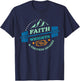 Christian Gym for Faith Weights and Protein Shakes T-Shirt - T-Shirt | Navy
