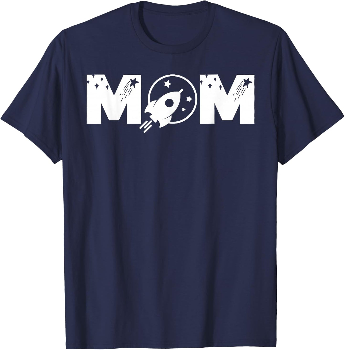 Funny Mum Space Astronaut Birthday Party T-Shirt - T-Shirt | Navy