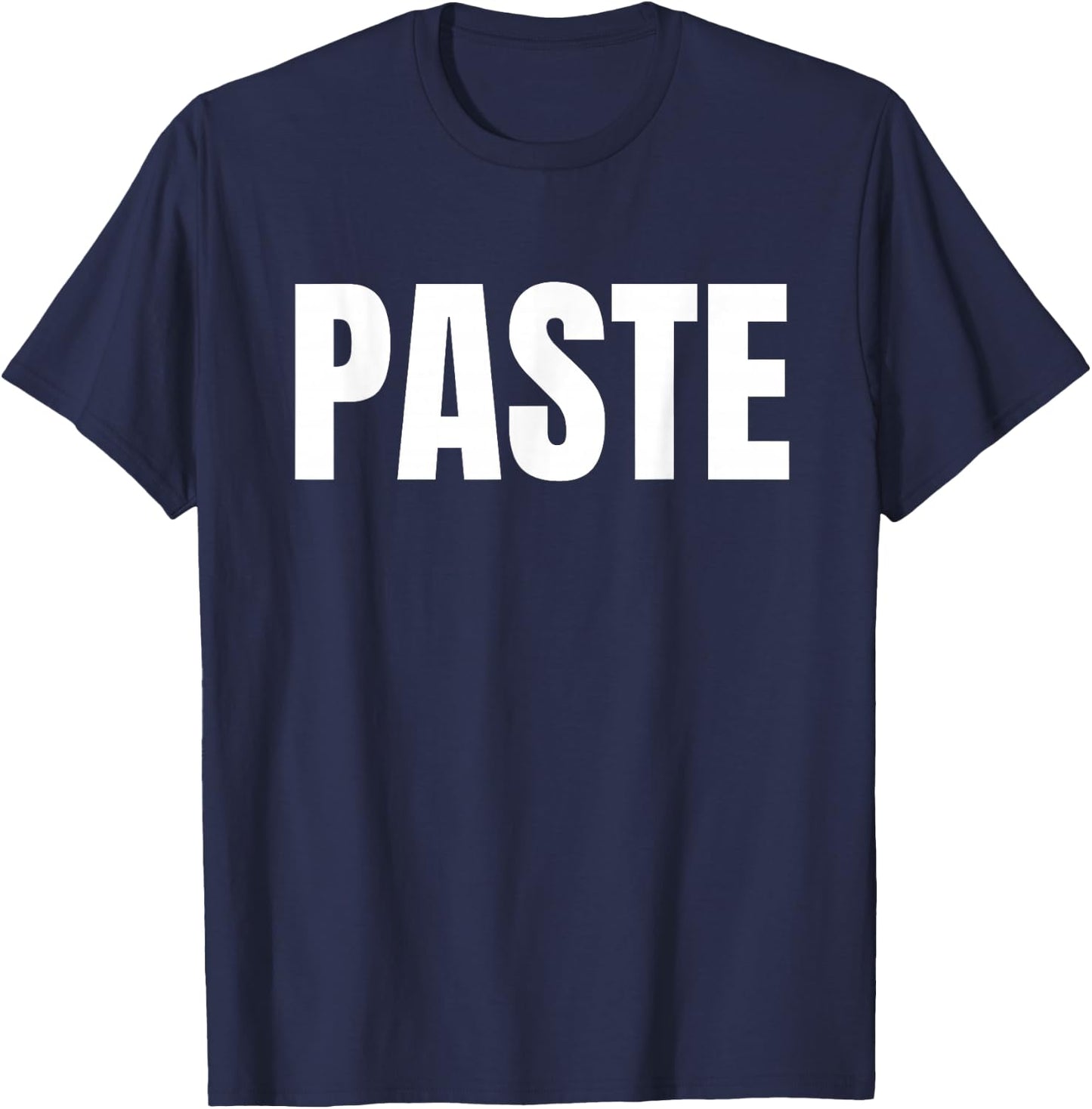 Copy And Paste Matching Partners And Twin Siblings T-Shirt - T-Shirt | Navy
