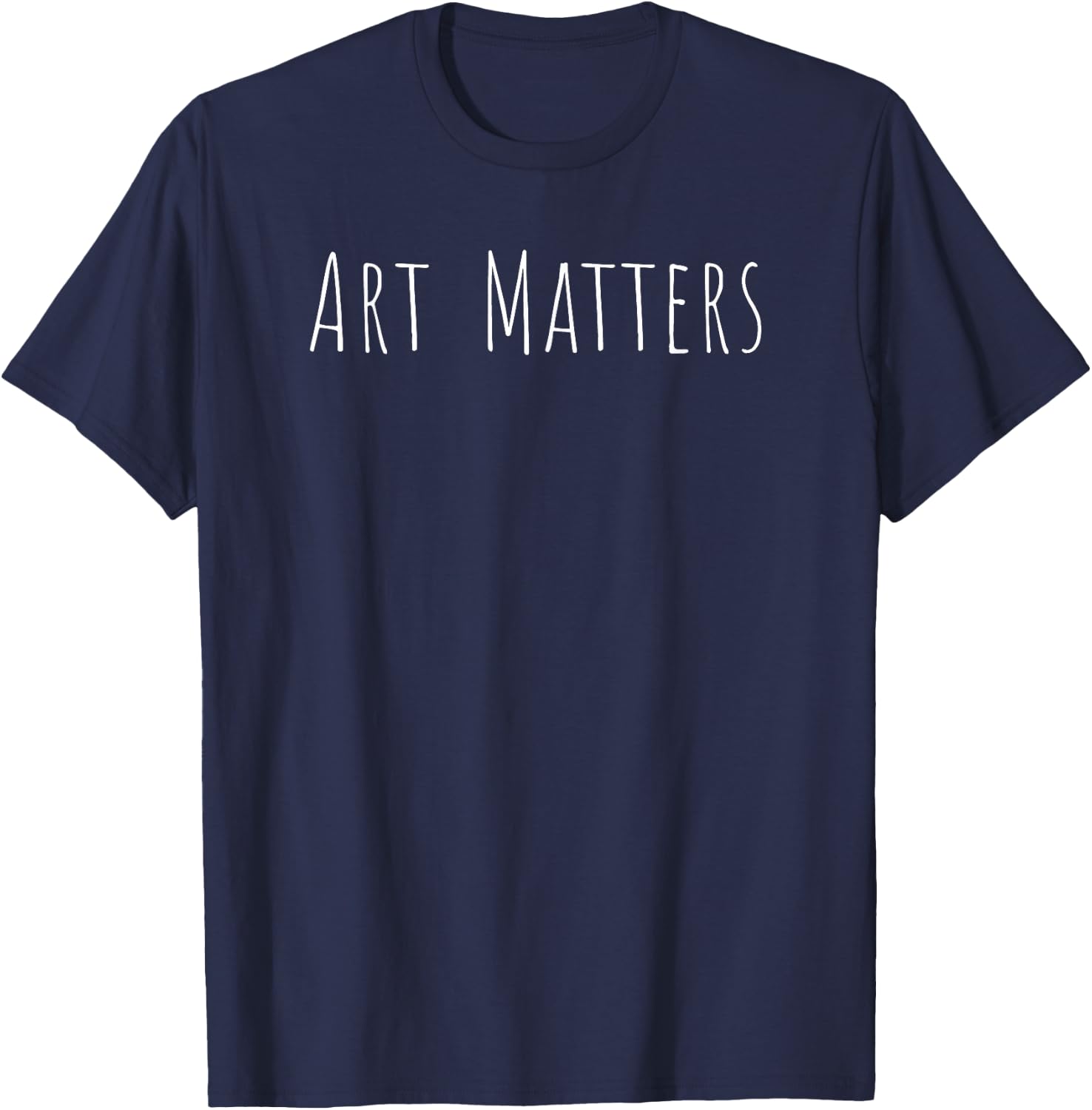 Art Matters Text T-Shirt - T-Shirt | Navy
