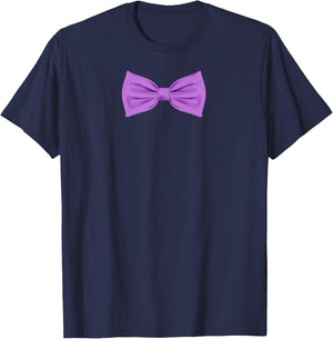 Purple Bow Tie Funny Wedding and Special Occasions T-Shirt - T-Shirt | Navy