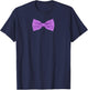 Purple Bow Tie Funny Wedding and Special Occasions T-Shirt - T-Shirt | Navy