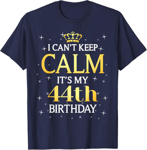44 Year Old Men Women Birthday Gift It's My 44th Birthday T-Shirt - T-Shirt | Navy