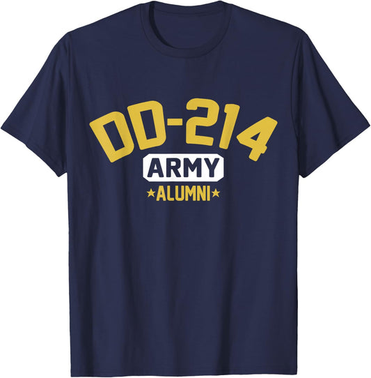 DD-214 US Army Alumni Vintage T-Shirt - T-Shirt | Navy