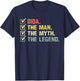 Dida The Man The Myth The Legend Gifts For Fathers Day T-Shirt - T-Shirt | Navy