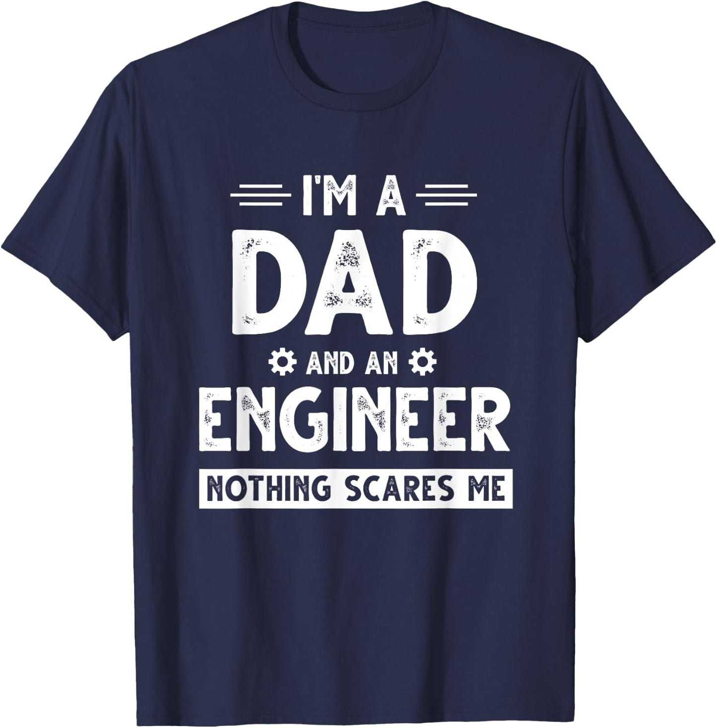 Cute Engineer Dad Men Father's Day Mechanical Engineering T-Shirt - T-Shirt | Navy