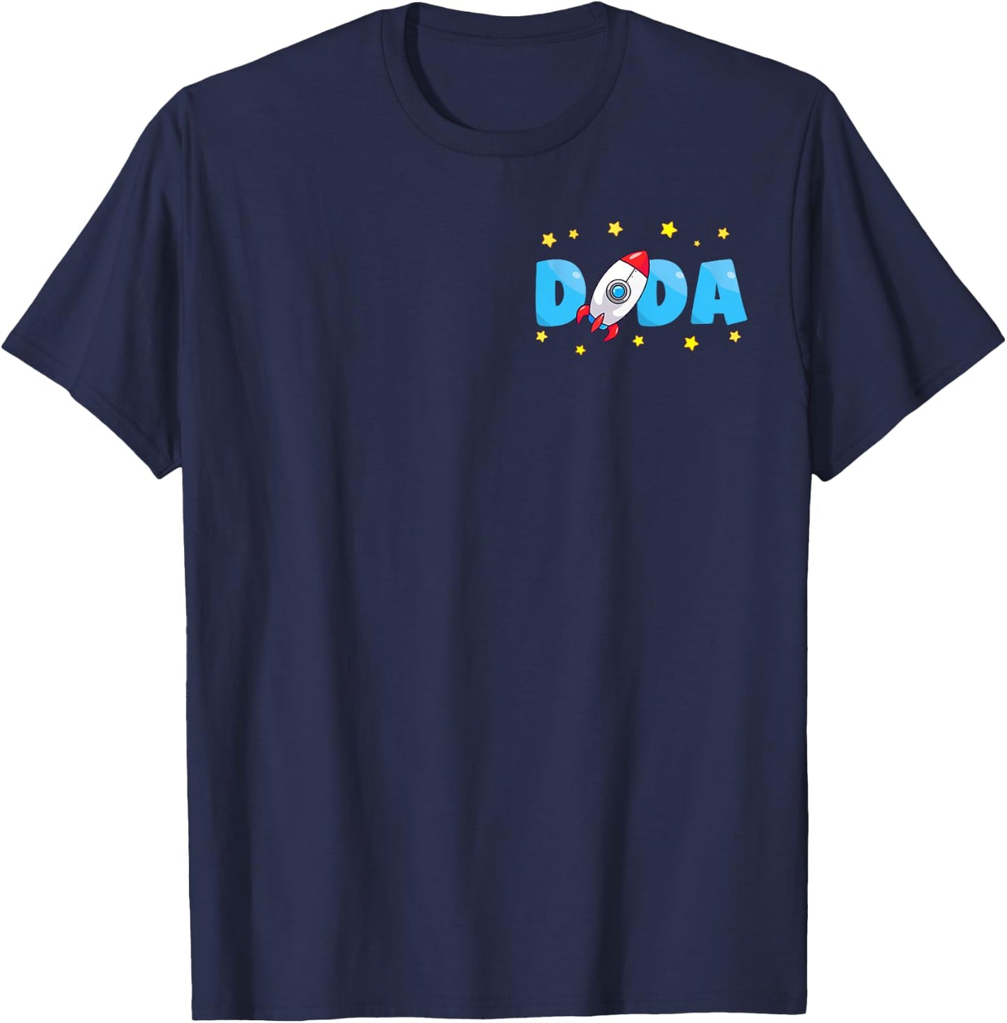 Dada of The Birthday Boy Funny Astronaut Family Matching T-Shirt - T-Shirt | Navy