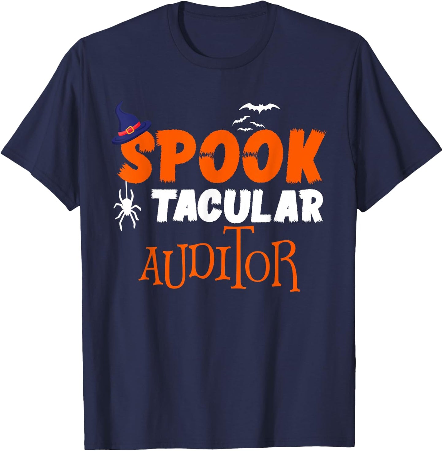 Spooktacular Auditor Funny Halloween Costume Gift T-Shirt - T-Shirt | Navy