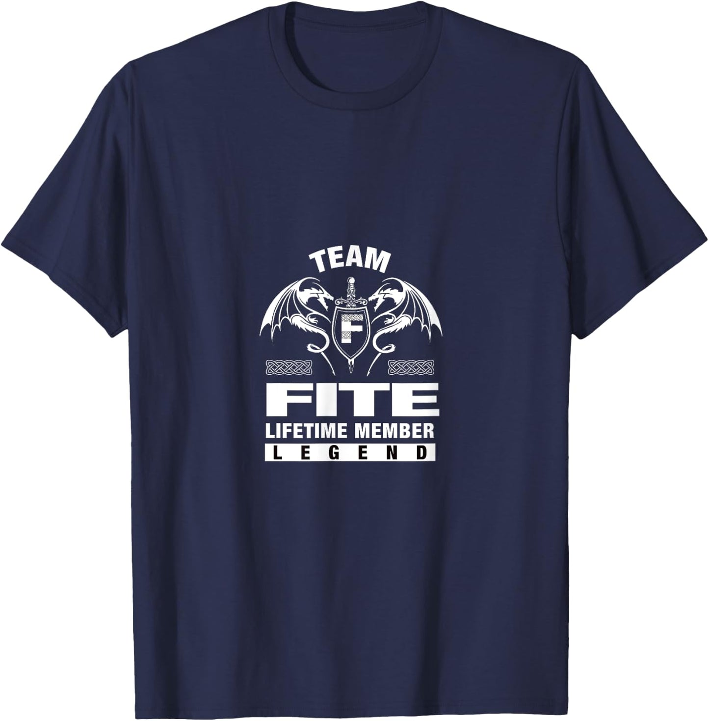 Team FITE - Lifetime Member Gifts T-Shirt - T-Shirt | Navy