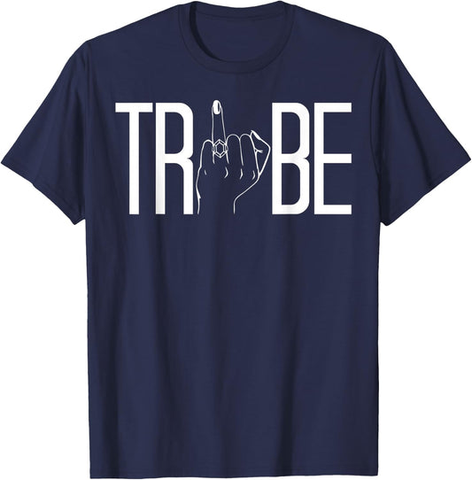 Tribe Ring Finger Wedding Bridal Bachelorette Party Matching T-Shirt - T-Shirt | Navy