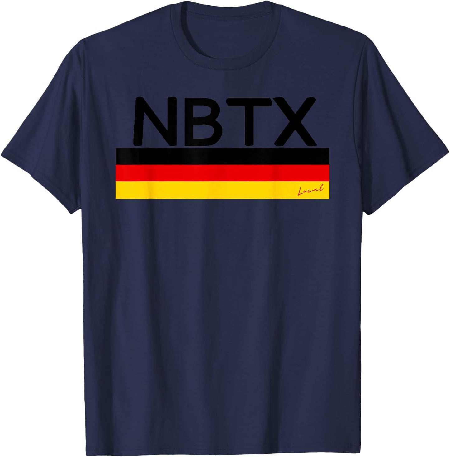 NBTX New Braunfels Texas Local T-Shirt - T-Shirt | Navy