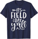 Field Day Y'All For Kids Teacher T-Shirt - T-Shirt | Navy