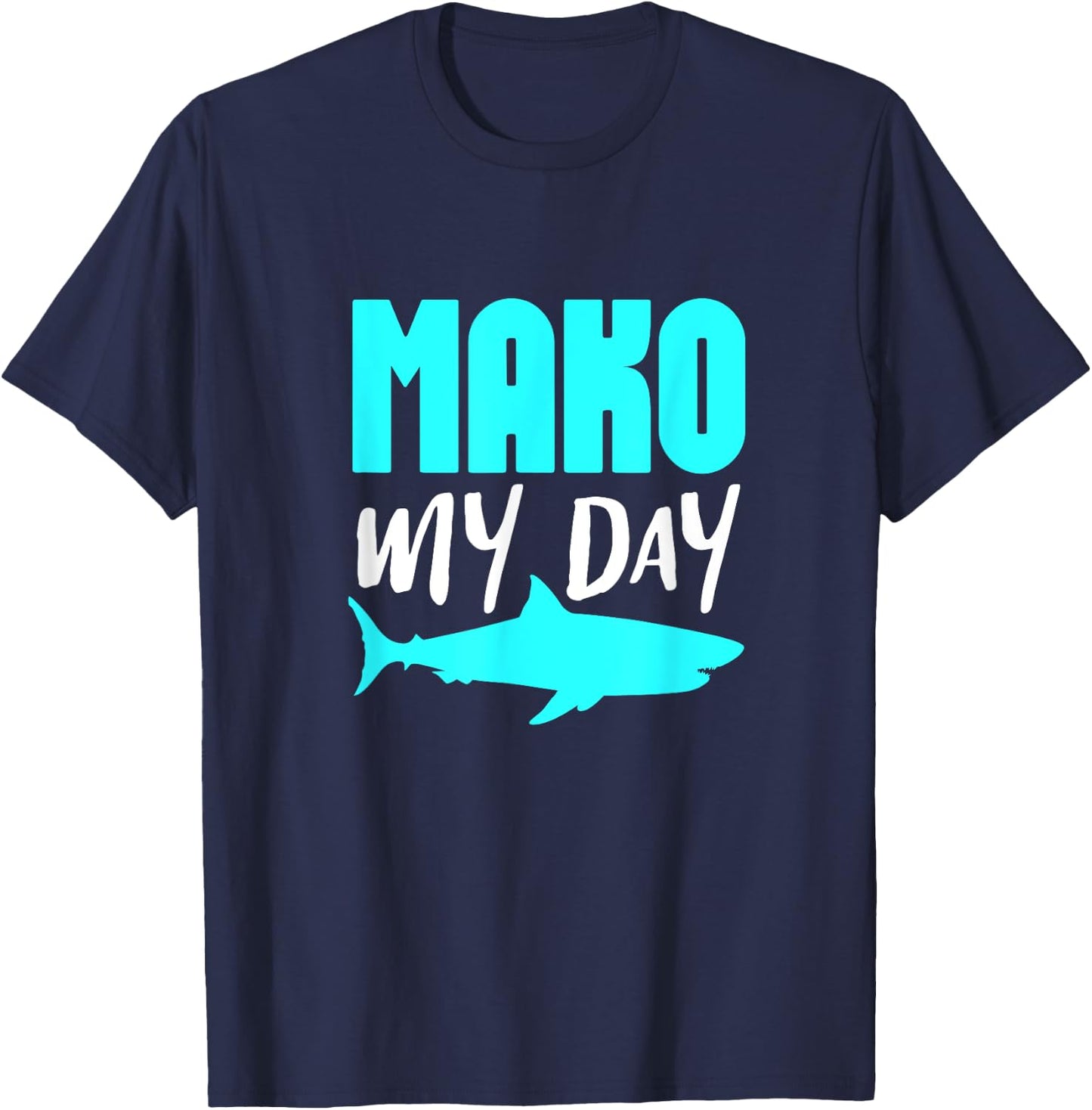 Mako Shark Ocean Marine Biologist Shark Lover T-Shirt - T-Shirt | Navy