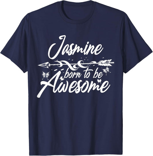 JASMINE Gift Name Funny Personalized Women Birthday Joke T-Shirt - T-Shirt | Navy