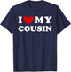 I Love My Cousin, I Heart My Cousin T-Shirt - T-Shirt | Navy