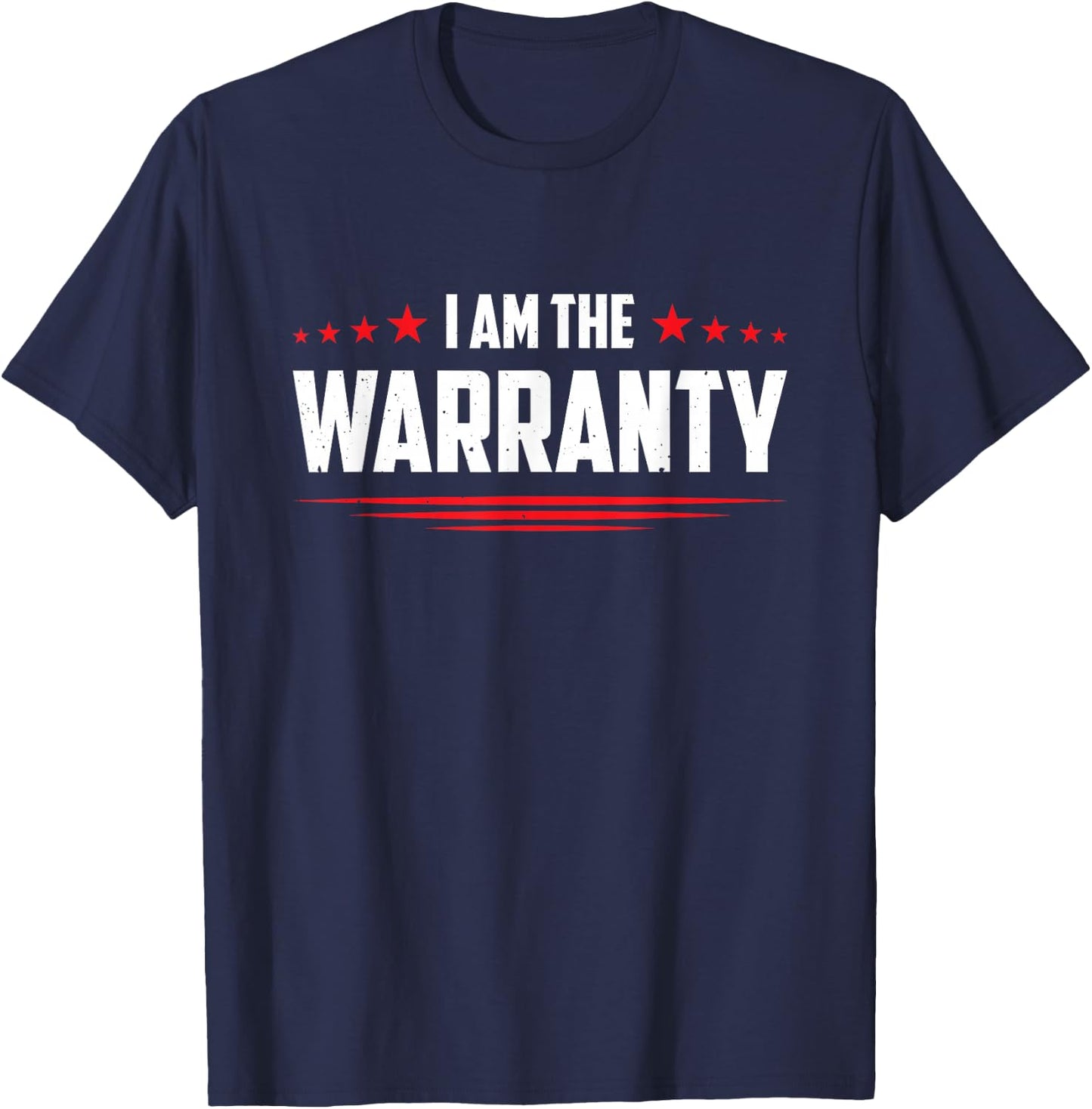 Car Mechanic Repair Vehicles Handyman I Am The Warranty , Small, Black T-Shirt - T-Shirt | Navy