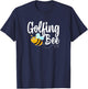 Golfing Bee Golf Player Funny Bumblebee T-Shirt - T-Shirt | Navy