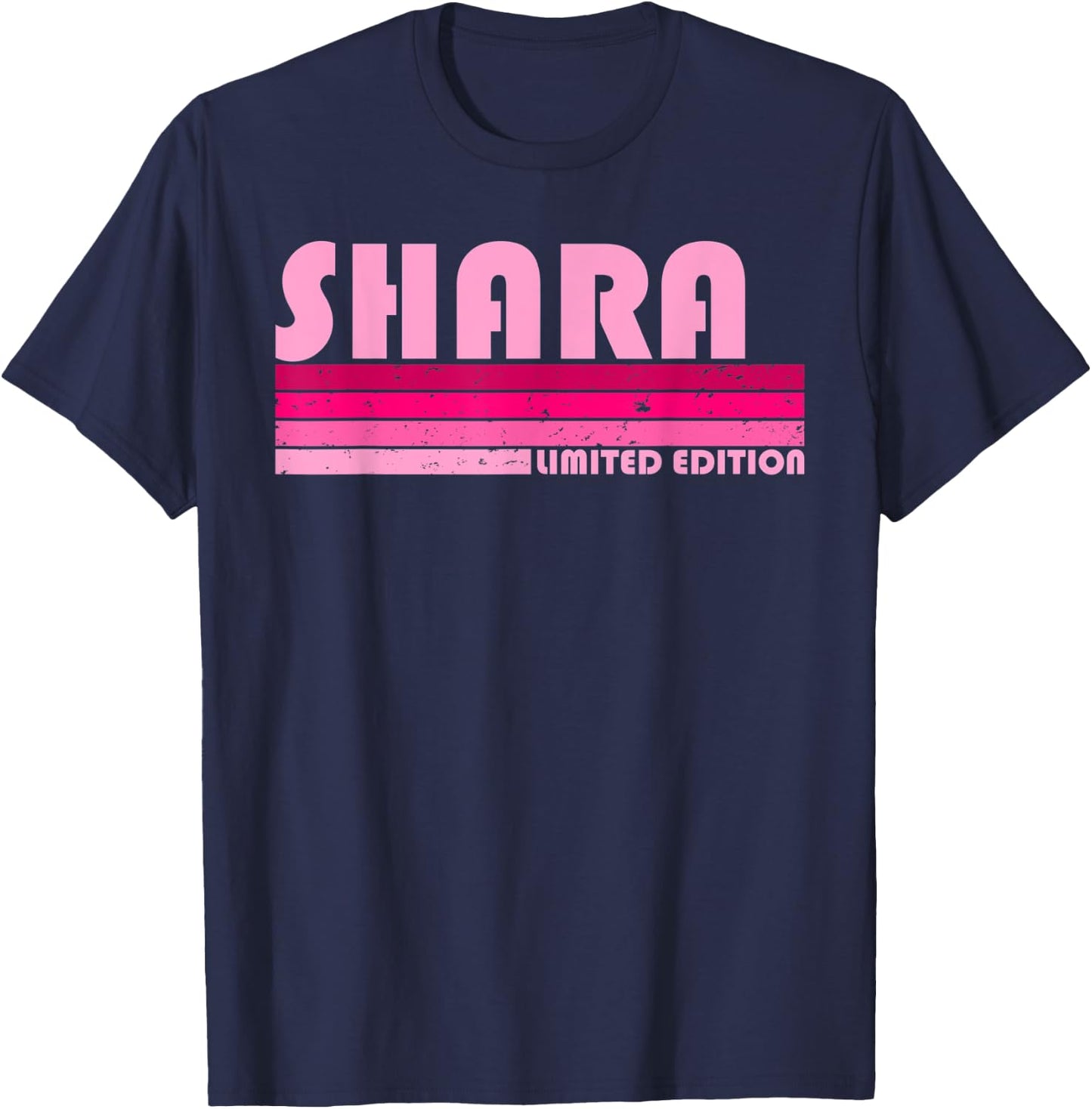 SHARA Name Personalized Retro Vintage 80s 90s Birthday T-Shirt - T-Shirt | Navy
