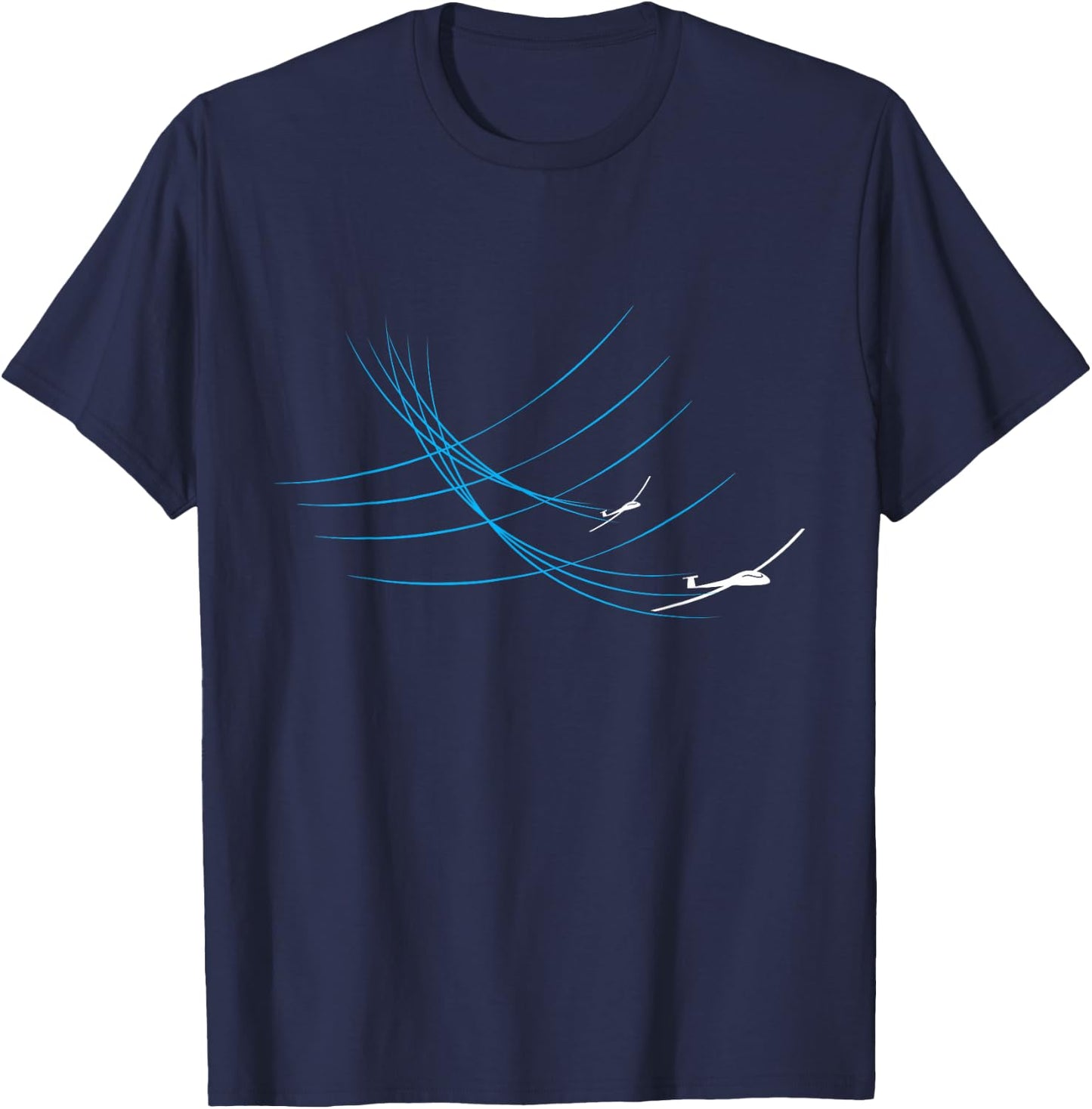Glider Lover Sky Soar Flight Sailplane Aviator Pilot T-Shirt - T-Shirt | Navy