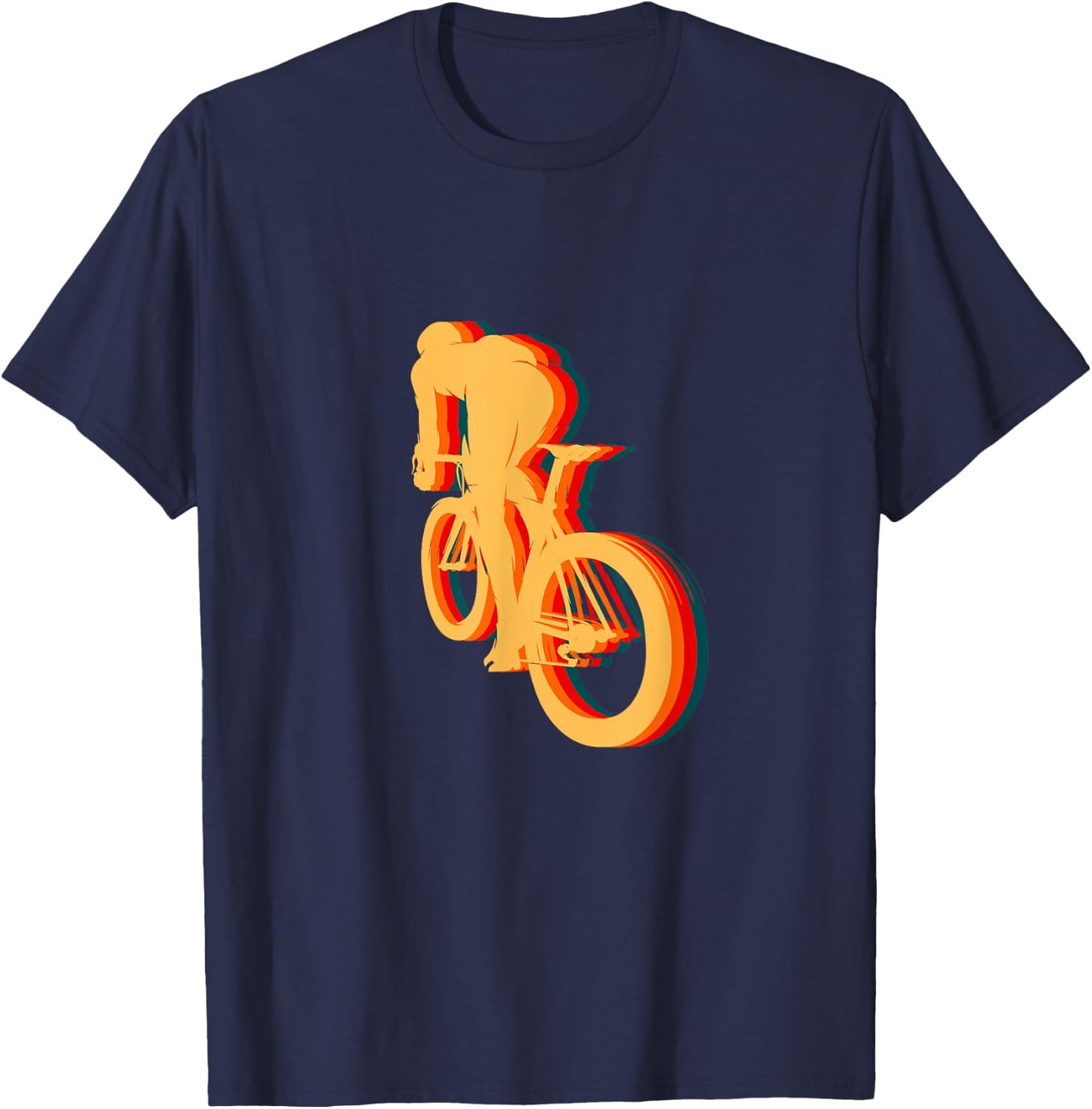 Road Biking Bicycle Cycling T-Shirt - T-Shirt | Navy