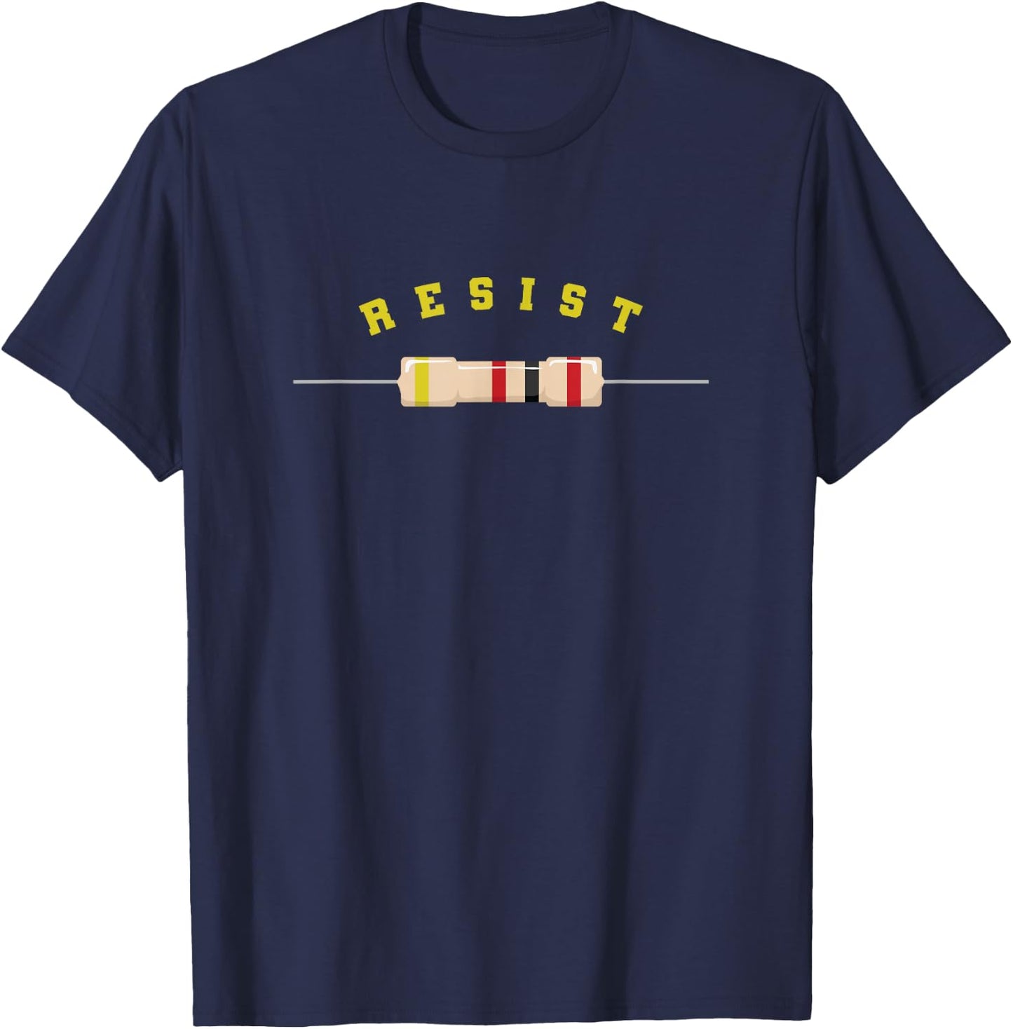 Resist Electronic Component Electronics T-Shirt - T-Shirt | Navy
