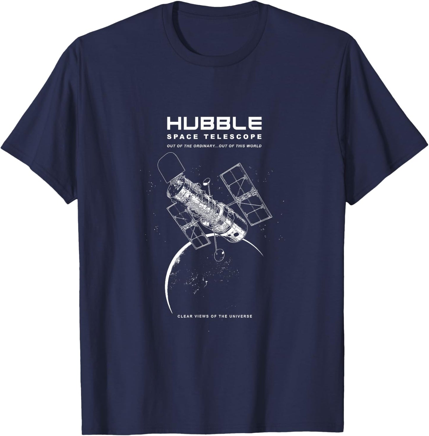 Hubble Space Telescope-Space Exploration-Astronomy T-Shirt - T-Shirt | Navy