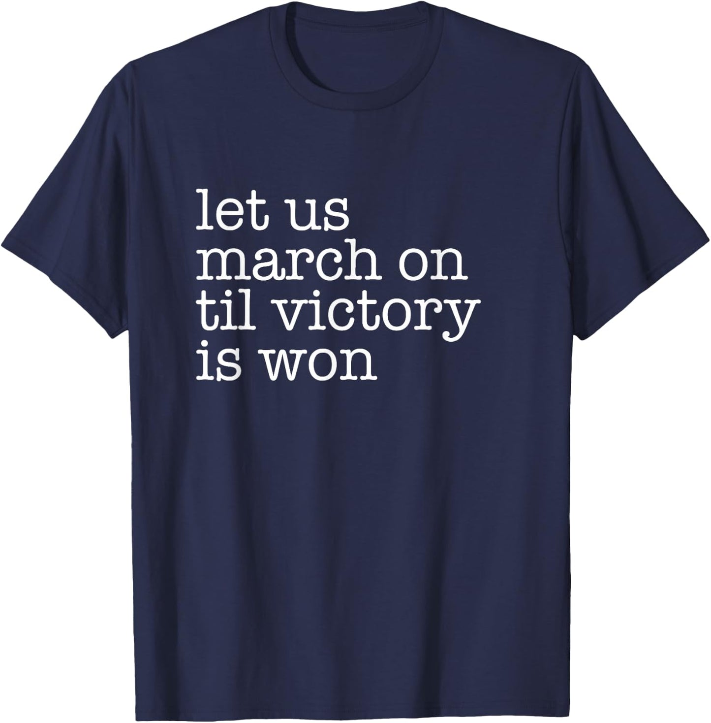Black National Anthem African American Lift Every Voice T-Shirt - T-Shirt | Navy