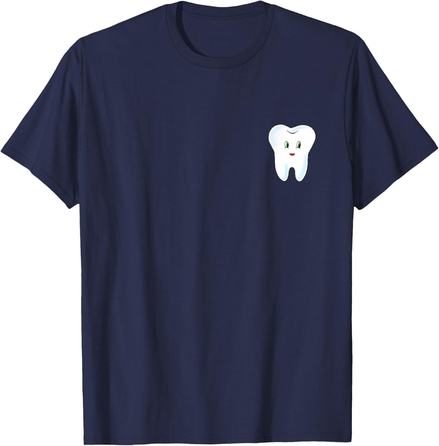 Small Tooth Cartoon T-Shirt - T-Shirt | Navy