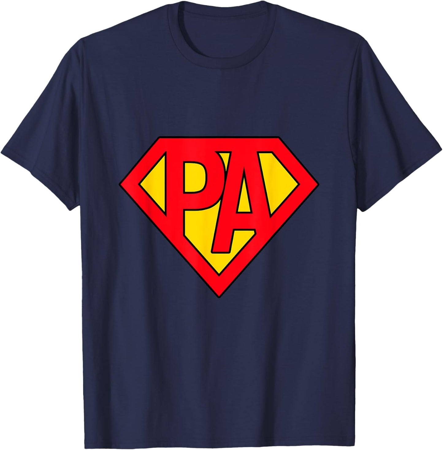 Physician Assistant Super-Hero PA Costume Halloween Gifts T-Shirt - T-Shirt | Navy