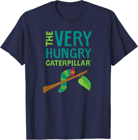 Eric Carle The Very Hungry Caterpillar Children's Book T-Shirt - T-Shirt | Navy