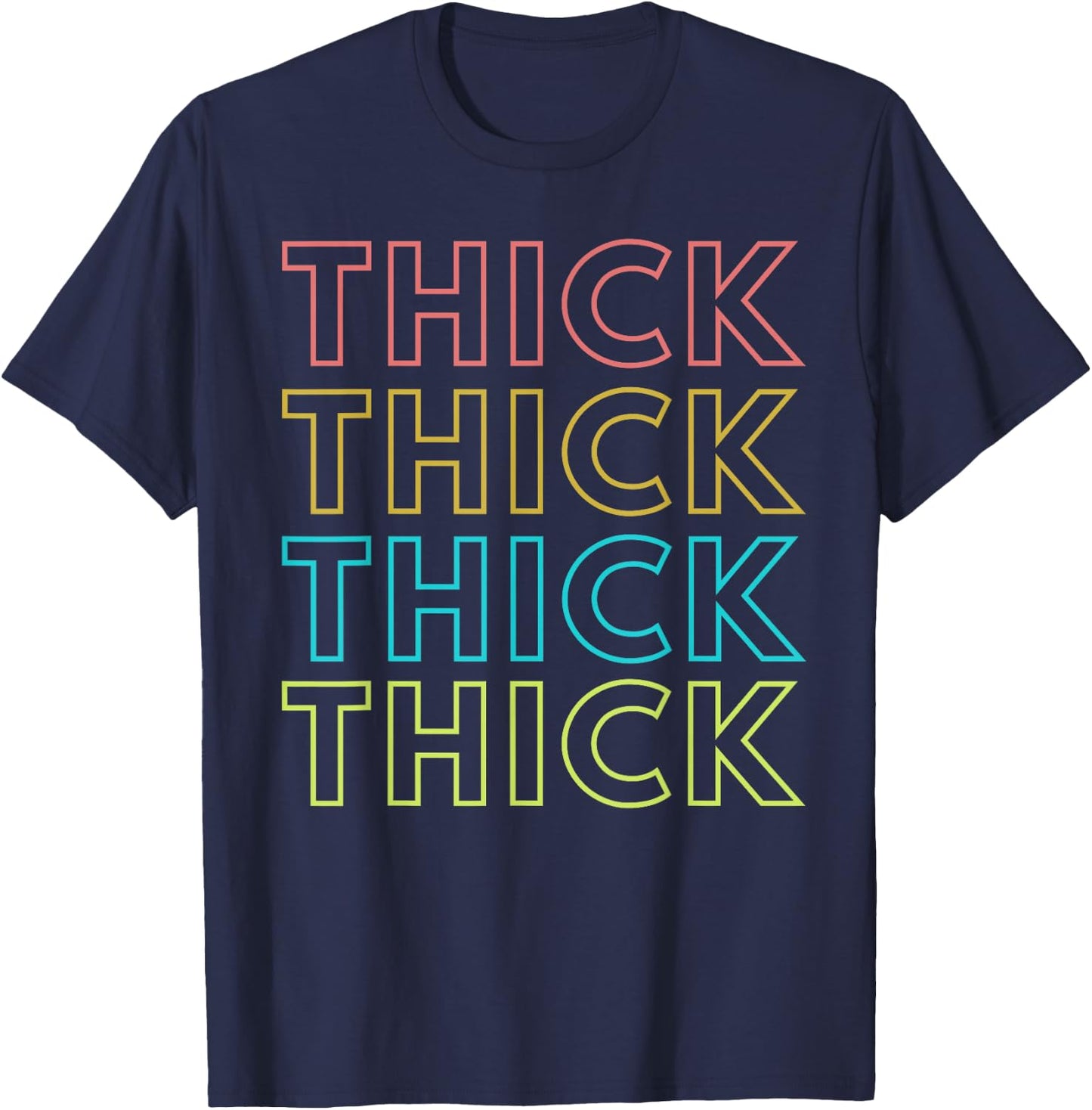 Thick Plus size women Funny Motivational Fitness Workout T-Shirt - T-Shirt | Navy