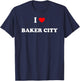 I Heart Baker City Oregon T-Shirt - T-Shirt | Navy