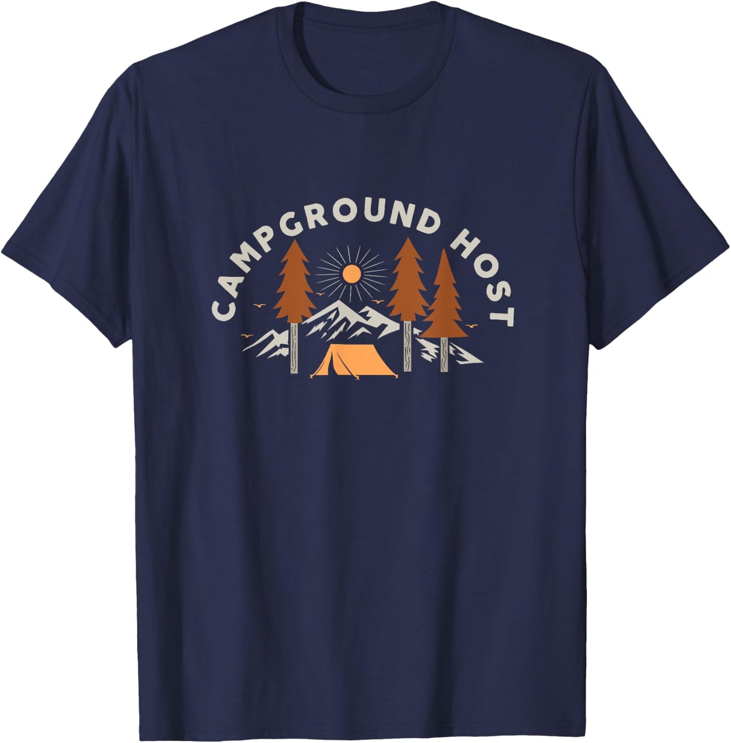 Campground Host Camping Artwork For A Camper T-Shirt - T-Shirt | Navy