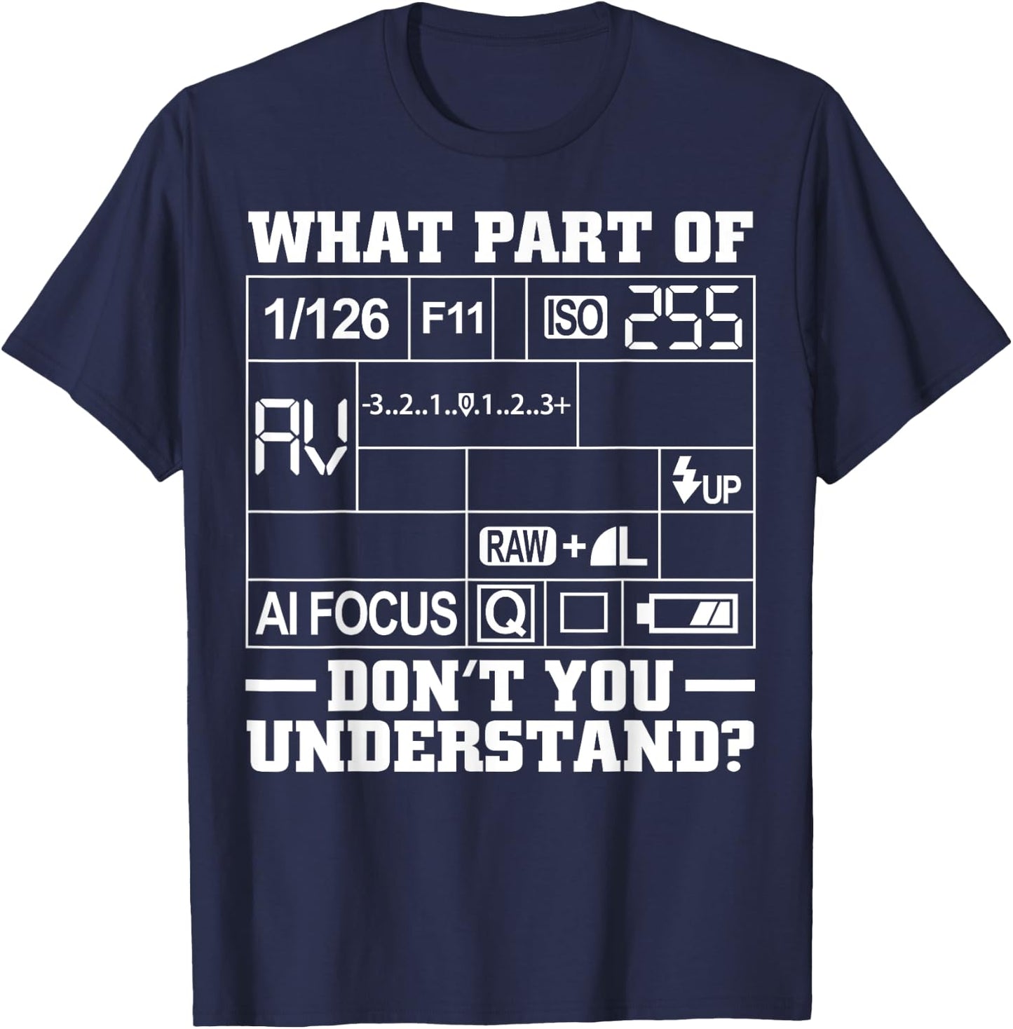Cool Photography Art Women Camera Photographer T-Shirt - T-Shirt | Navy