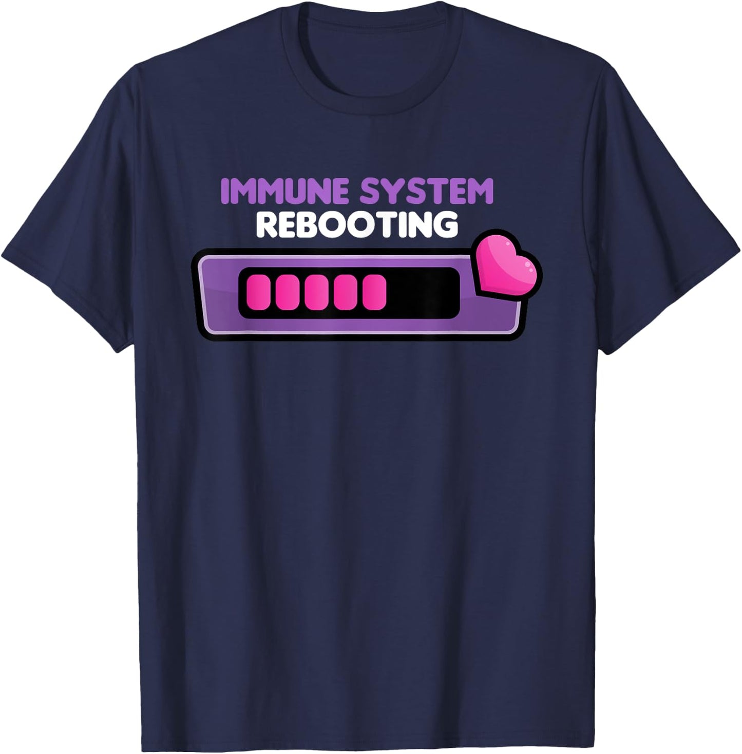 Lupus Awareness Support Purple Lupus Funny Immune System T-Shirt - T-Shirt | Navy