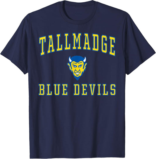 Tallmadge High School Blue Devils C1 T-Shirt - T-Shirt | Navy