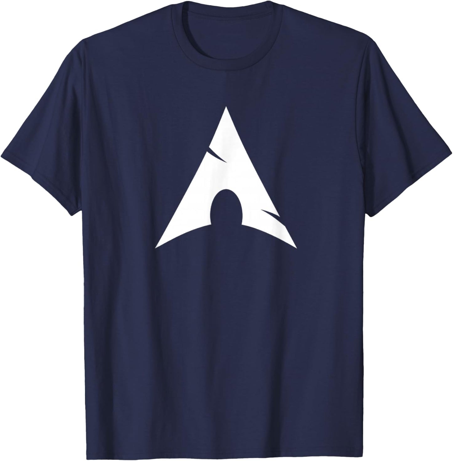 Arch Linux lover with White Logo Open Source Os T-Shirt - T-Shirt | Navy